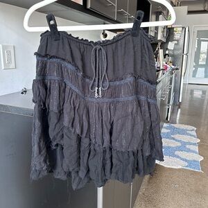 Free People Tiered Mini Skirt
